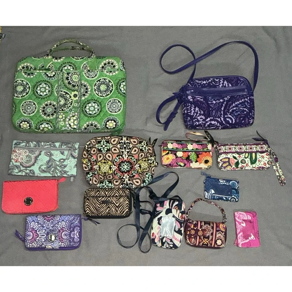 Vera Bradley Bags Purses Wallets  Accessories Lot Of 20 All Sizes EUC